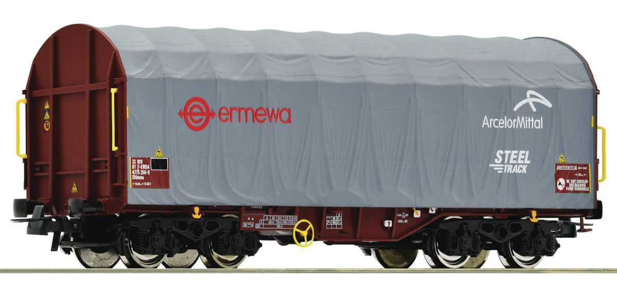 ROCO 76447 H0 Schiebeplanenwagen, ERMEWA