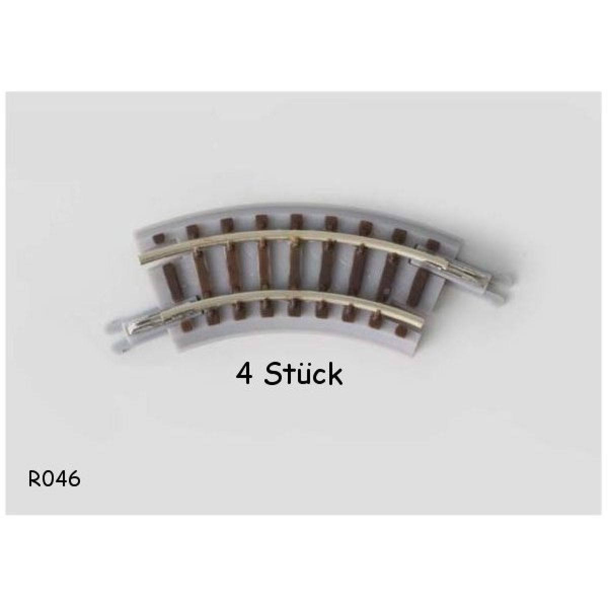 Rokuhan R046 (Noch 97046) Z Gleis gebogen R45 45°, 4 Stück