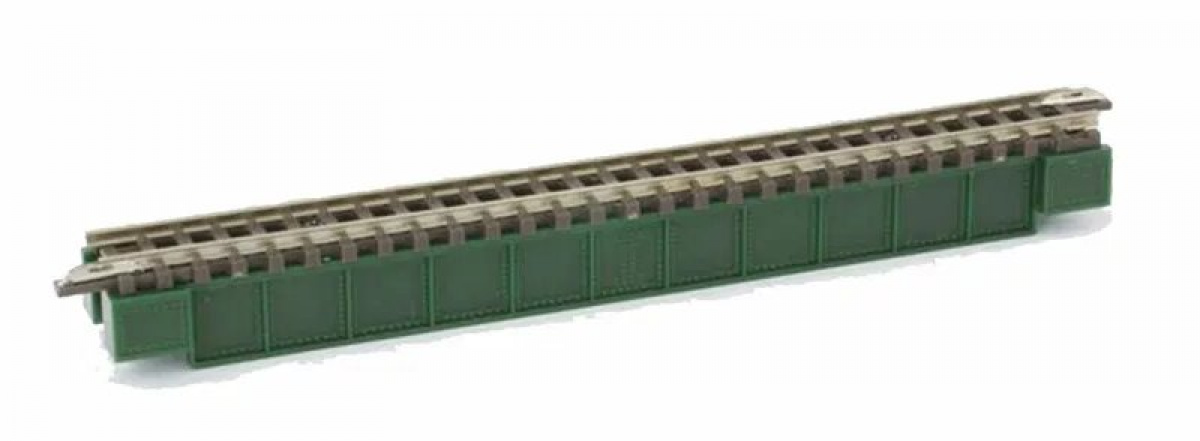 Rokuhan R071 (Noch 97071) Z Vollwandbrücke (dunkelgrün) 110 mm