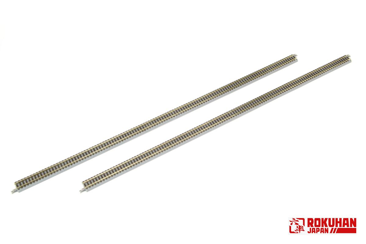 Rokuhan R083 (Noch 97083) Z Gleis 2x gerade, 440mm, Holzschwellen