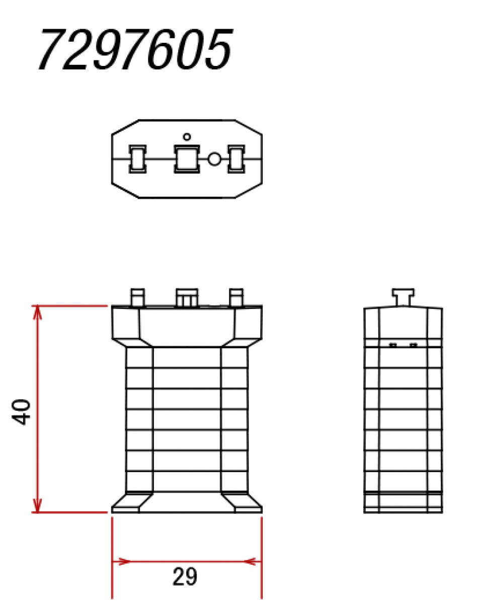 Rokuhan S018 (NOCH 97605) Z Brückenpfeiler-Set, 6 Stück