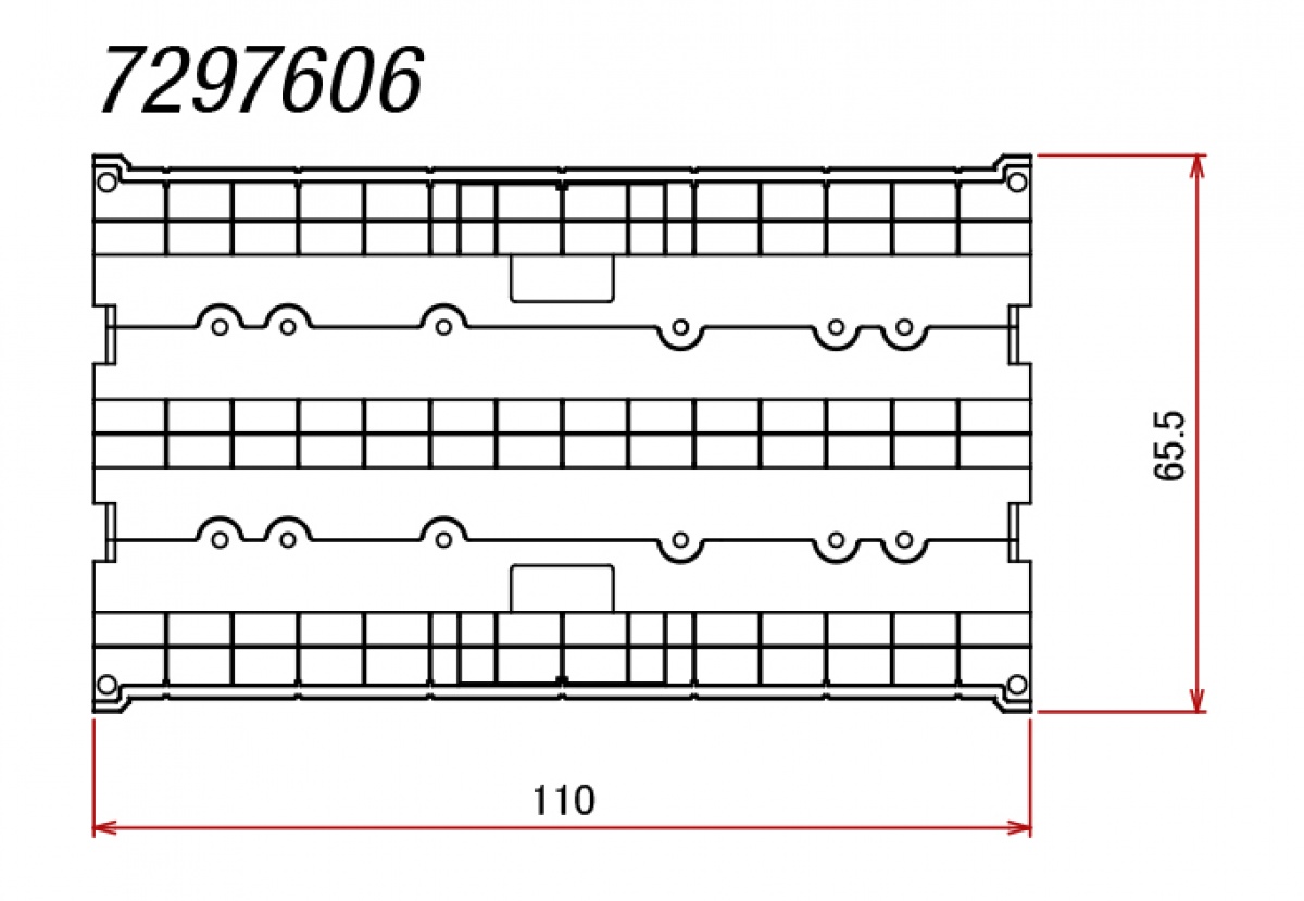 Rokuhan S019 (NOCH 97606) Z Viadukt, 2-gleisig, gerade 110mm