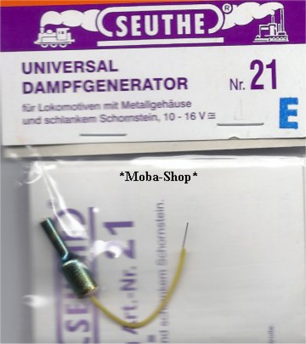 Seuthe Dampfgenerator Nr. 21E