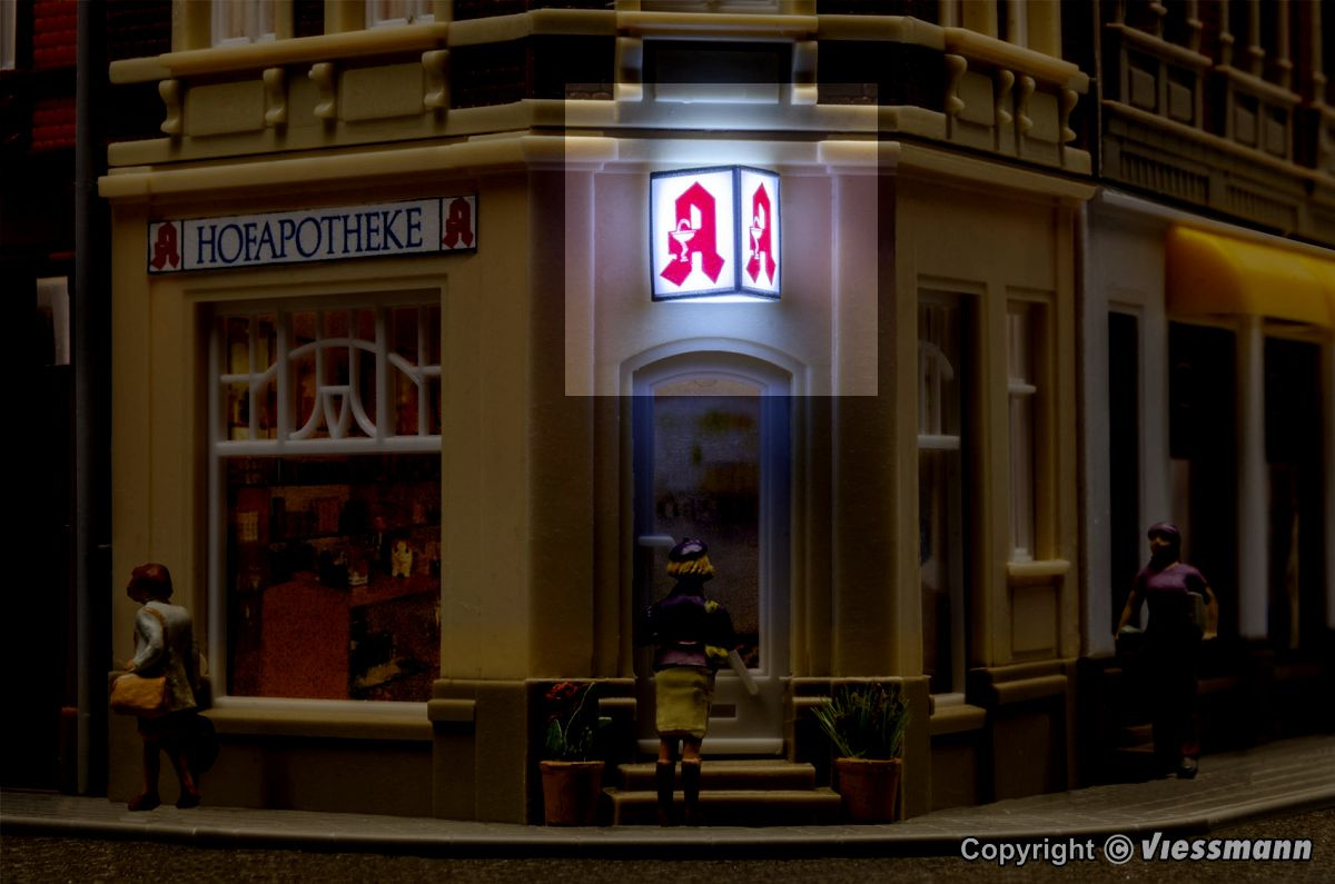 Viessmann 1375 H0 Reklameschild Apotheke mit LED