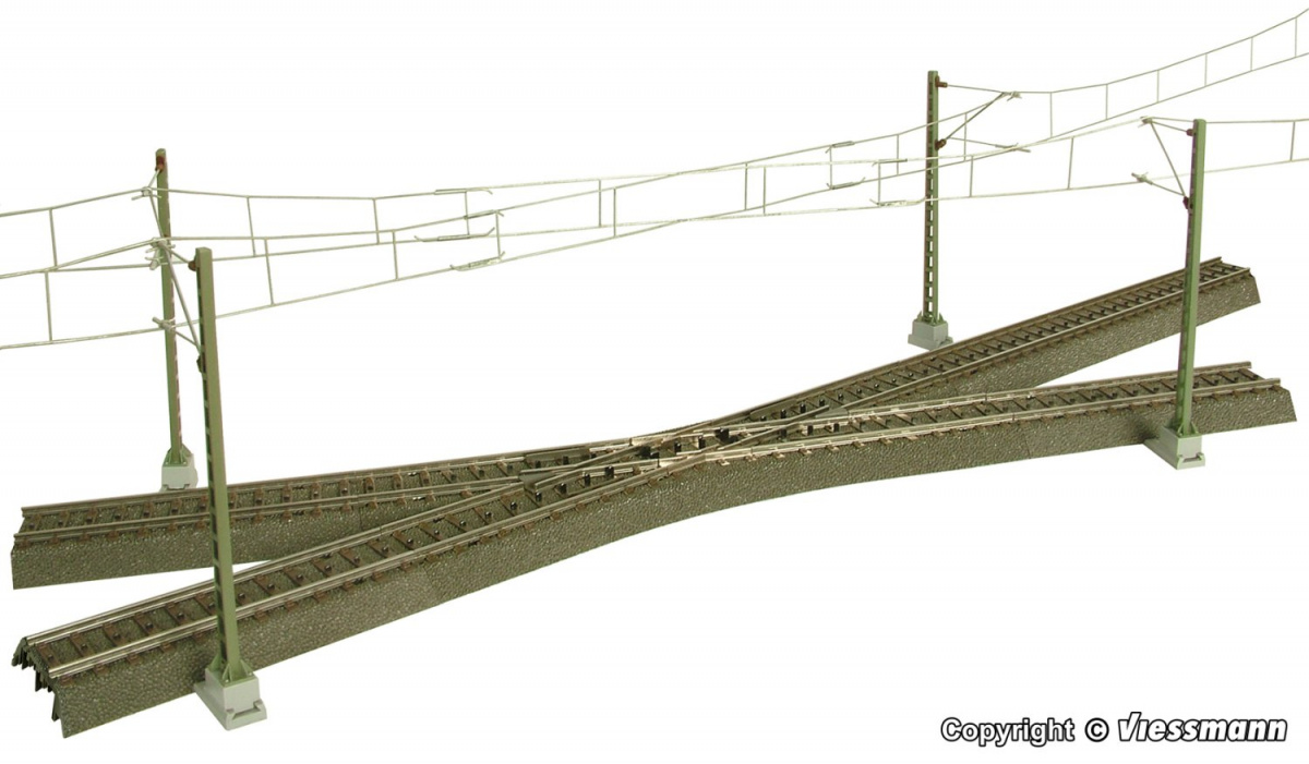 Viessmann 4145 H0 Fahrdrahtstück für Kreuzungen