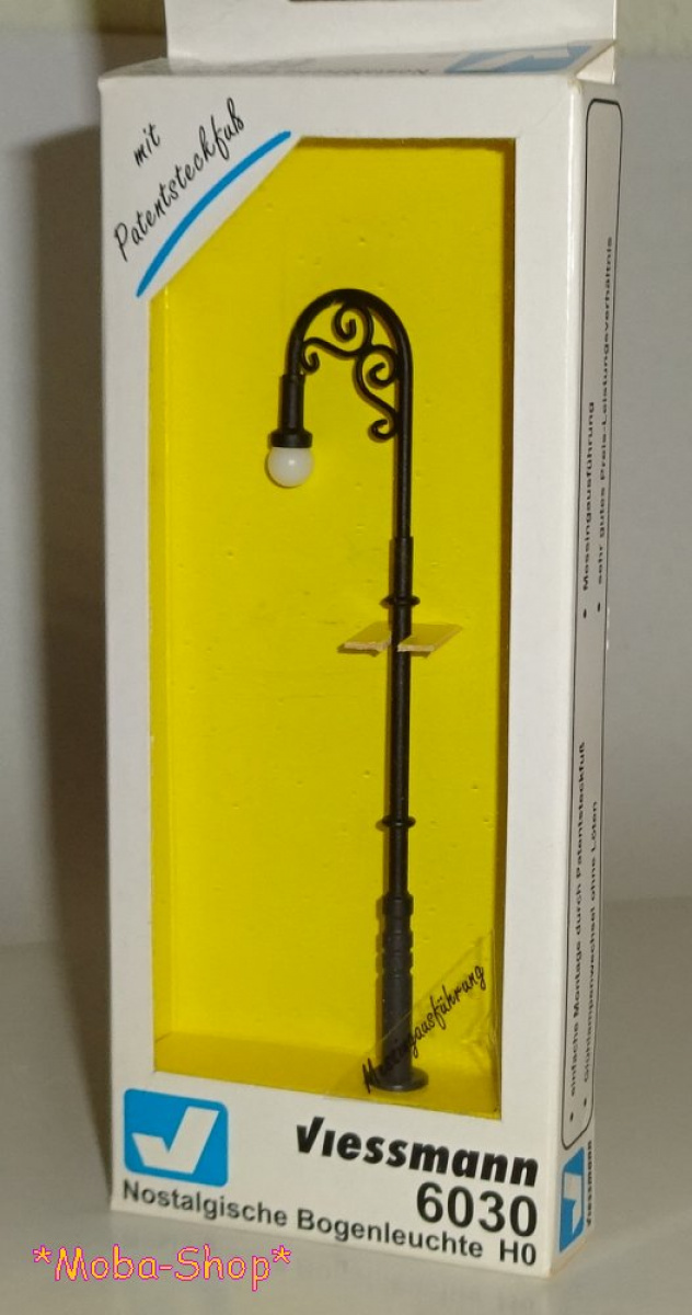 Viessmann 6030 H0 Nostalgische Bogenleuchte, Gühlampe