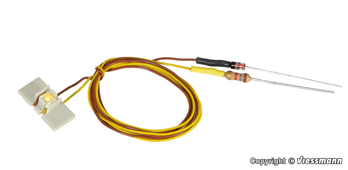 Viessmann 6046 Etageninnenbeleuchtung 1 LED, warmweiß, (10 Stück)