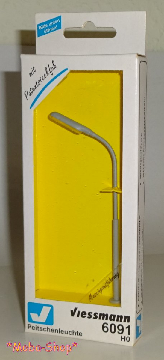 Viessmann 6091 H0 Peitchenleuchte, gelbes Licht, Gühlampe