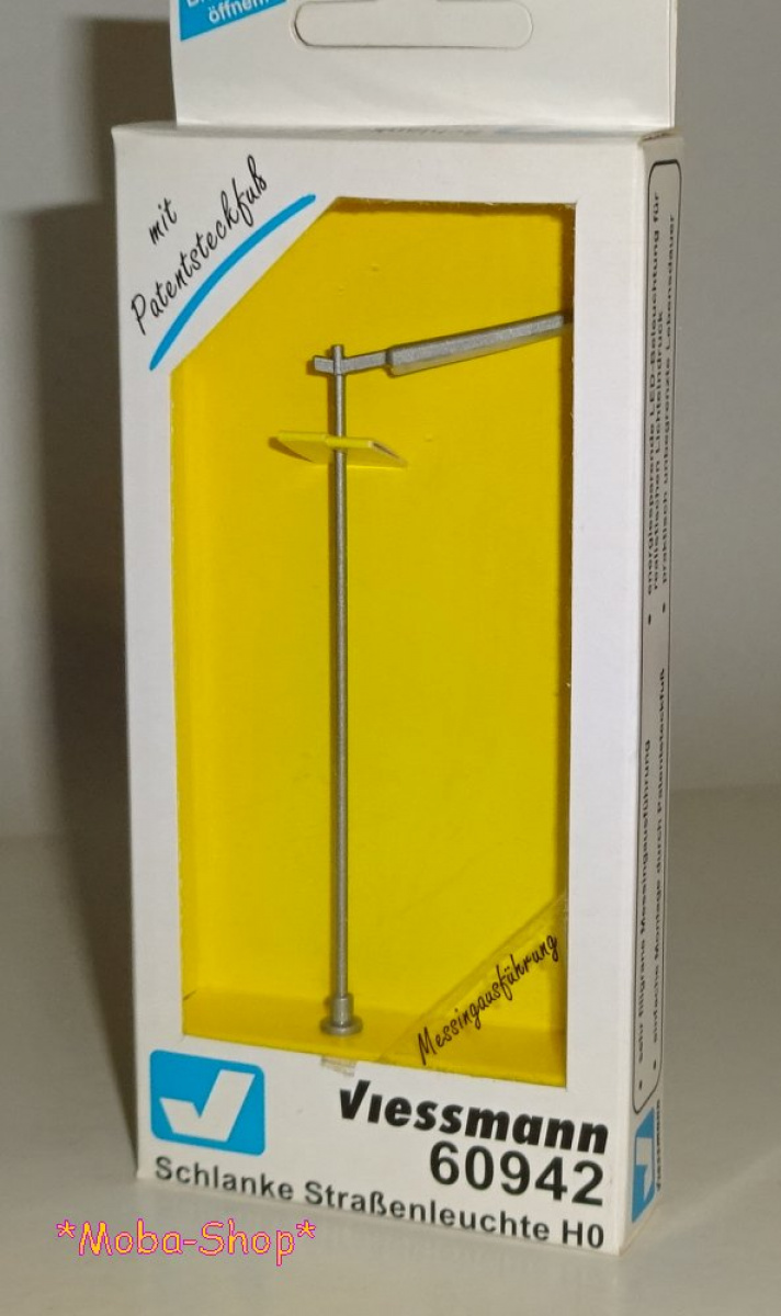 Viessmann 60942 H0 Schlanke Straßenleuchte, LED weiß