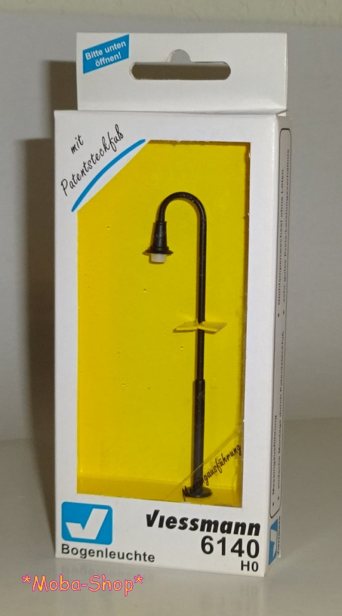 Viessmann 6140 - Lampada Ad Arco In Scala H0 Per Diorami E Plastici Ferroviari - Altezza 87mm