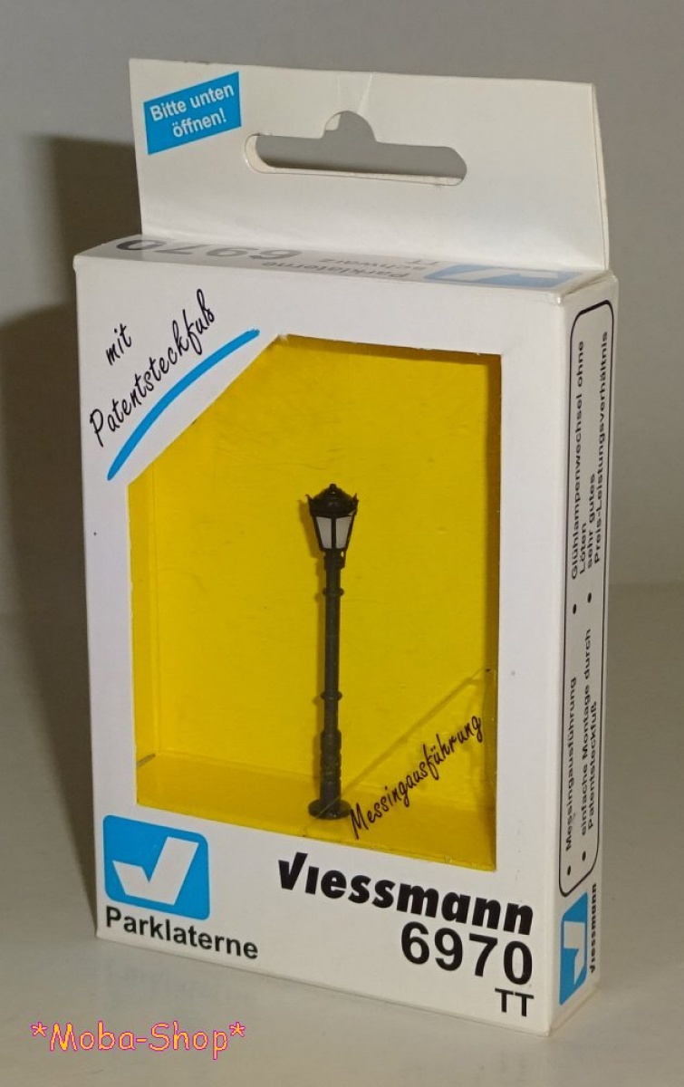 Viessmann 6970 TT Parklaterne schwarz, Glühlampe