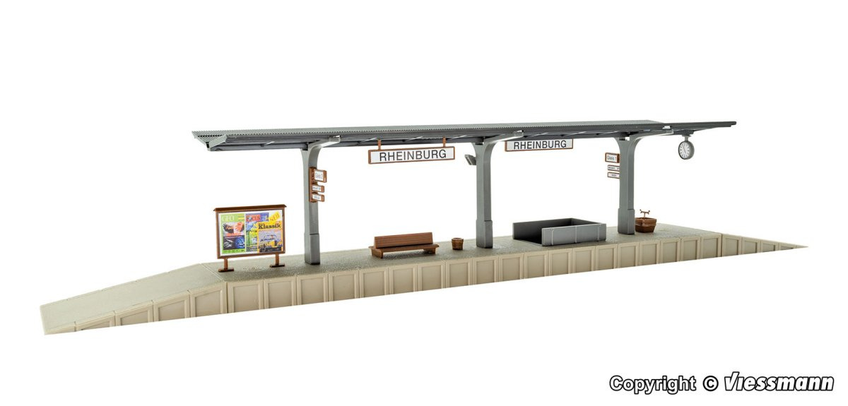 Vollmer 43535 H0 Bahnsteig Rheinburg