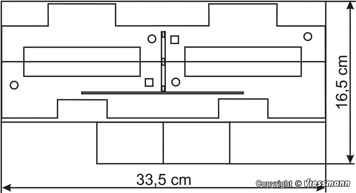 Vollmer 43629 H0 Großmarkthalle