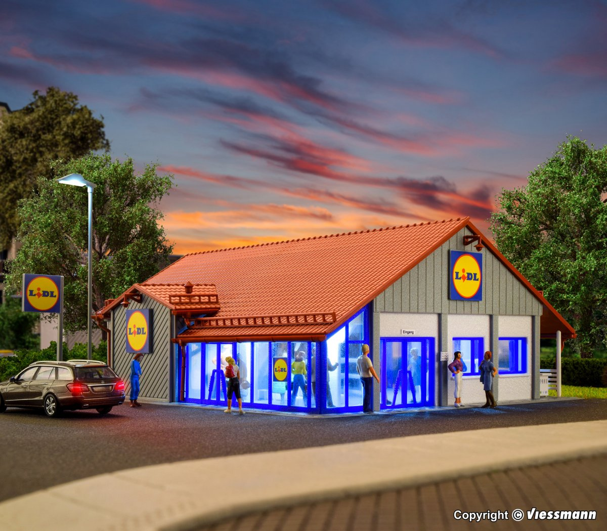 Vollmer 43662 H0 Supermarkt LIDL