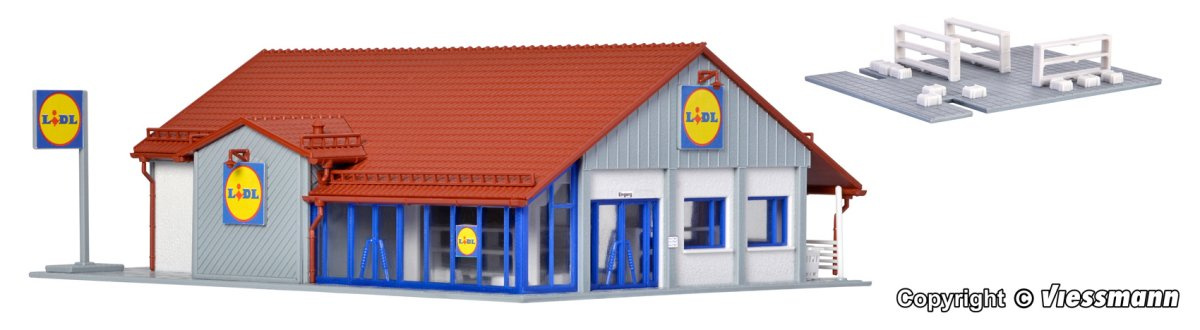 Vollmer 43662 H0 Supermarkt LIDL