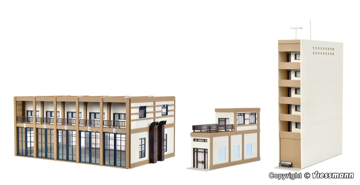 Vollmer 43759 H0 Städtischer Feuerwehrstützpunkt, fünfständig