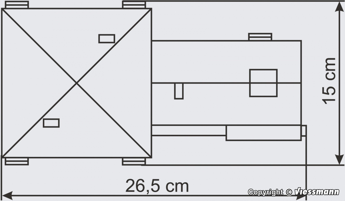 Vollmer 43774 H0 DHL Deutsche Post Gebäude