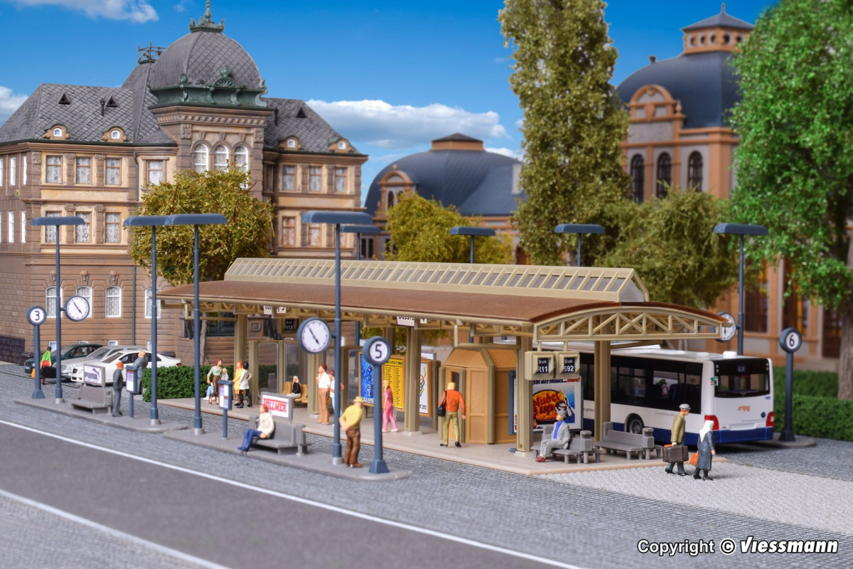 Vollmer 45149 H0 Busstation, überdacht