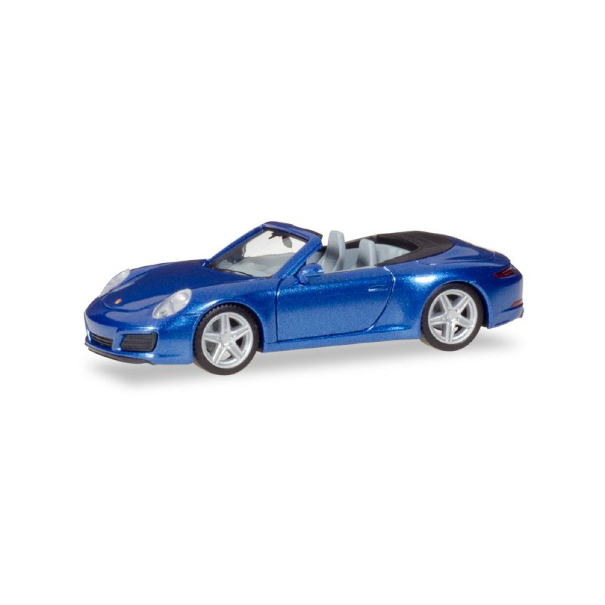Herpa 038843 Porsche 911 Carrera 2 Cabrio, saphirblau metallic