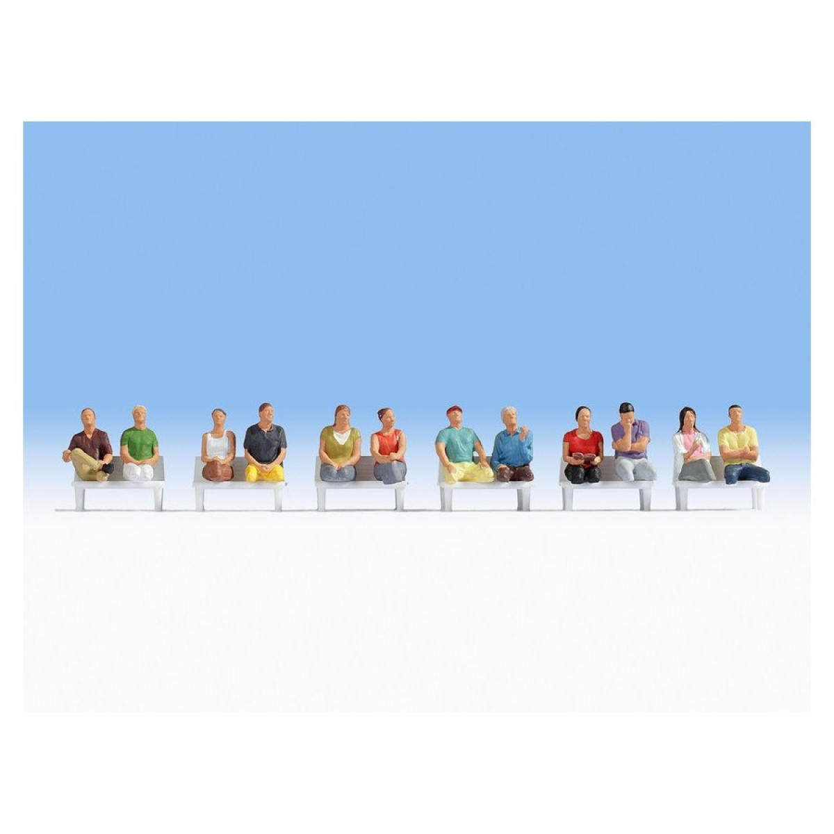 NOCH 15250 H0 Sitzende Passagiere (ohne Beine)