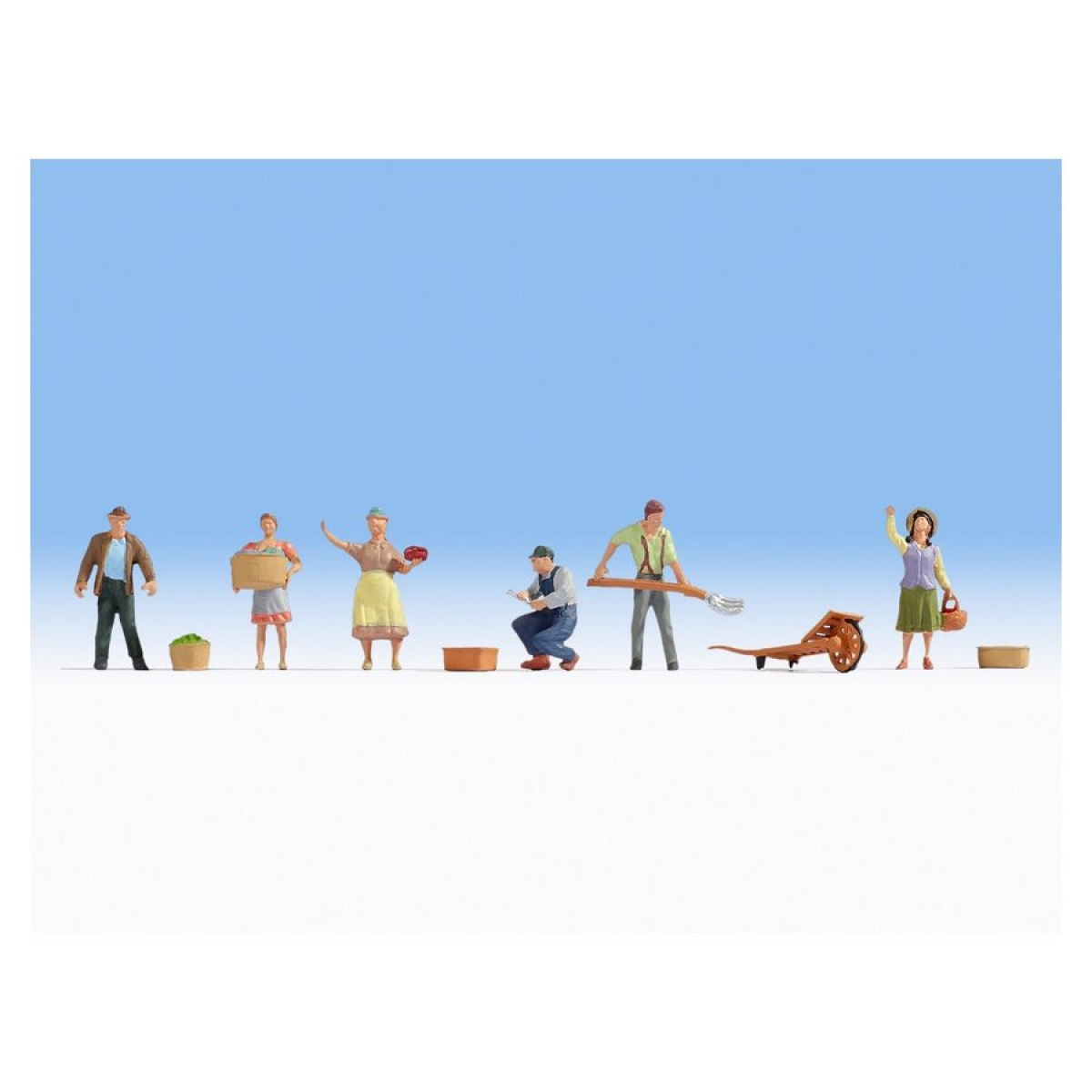 NOCH 15617 H0 Bauern mit Zubehör