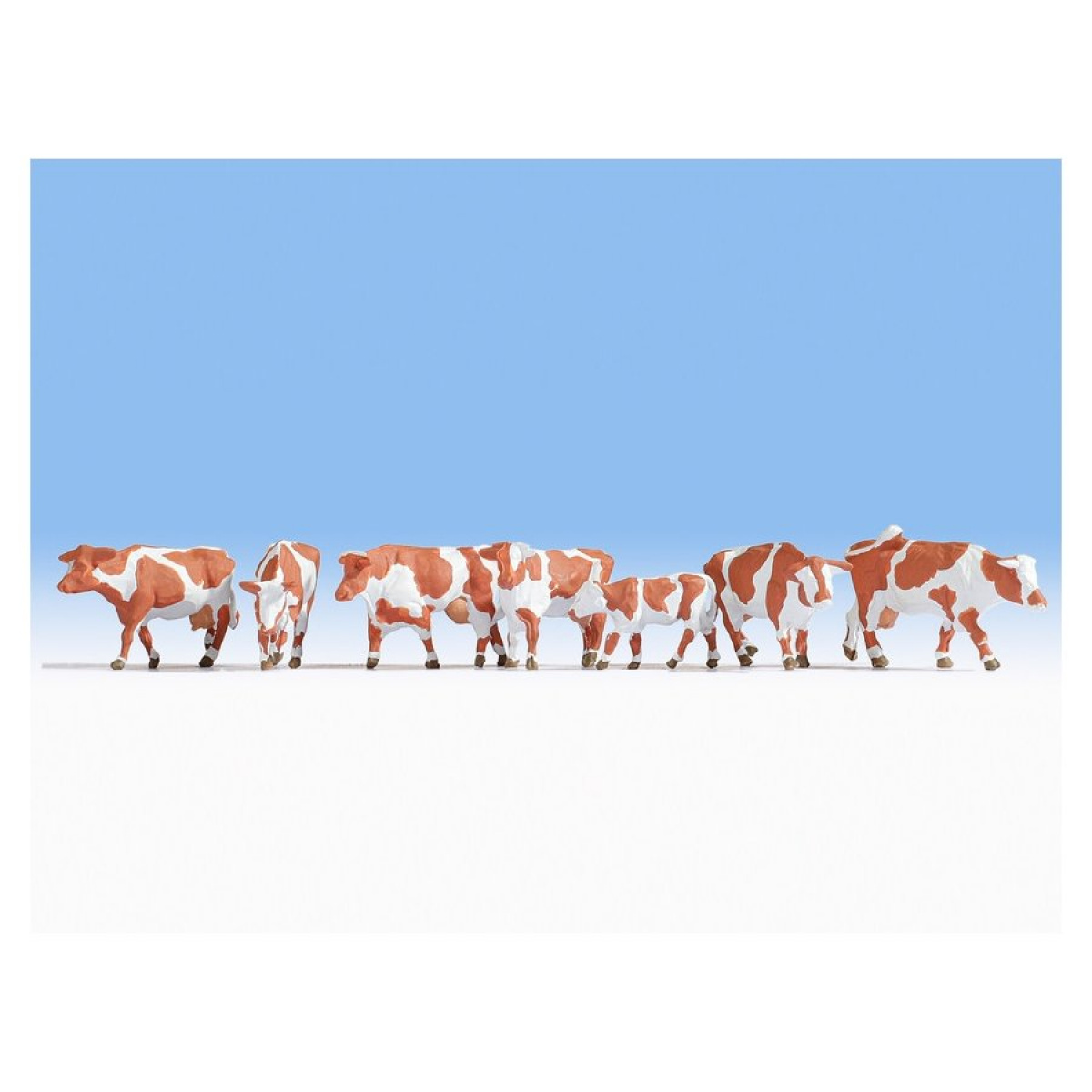 NOCH 15726 H0 Kühe, braun-weiß