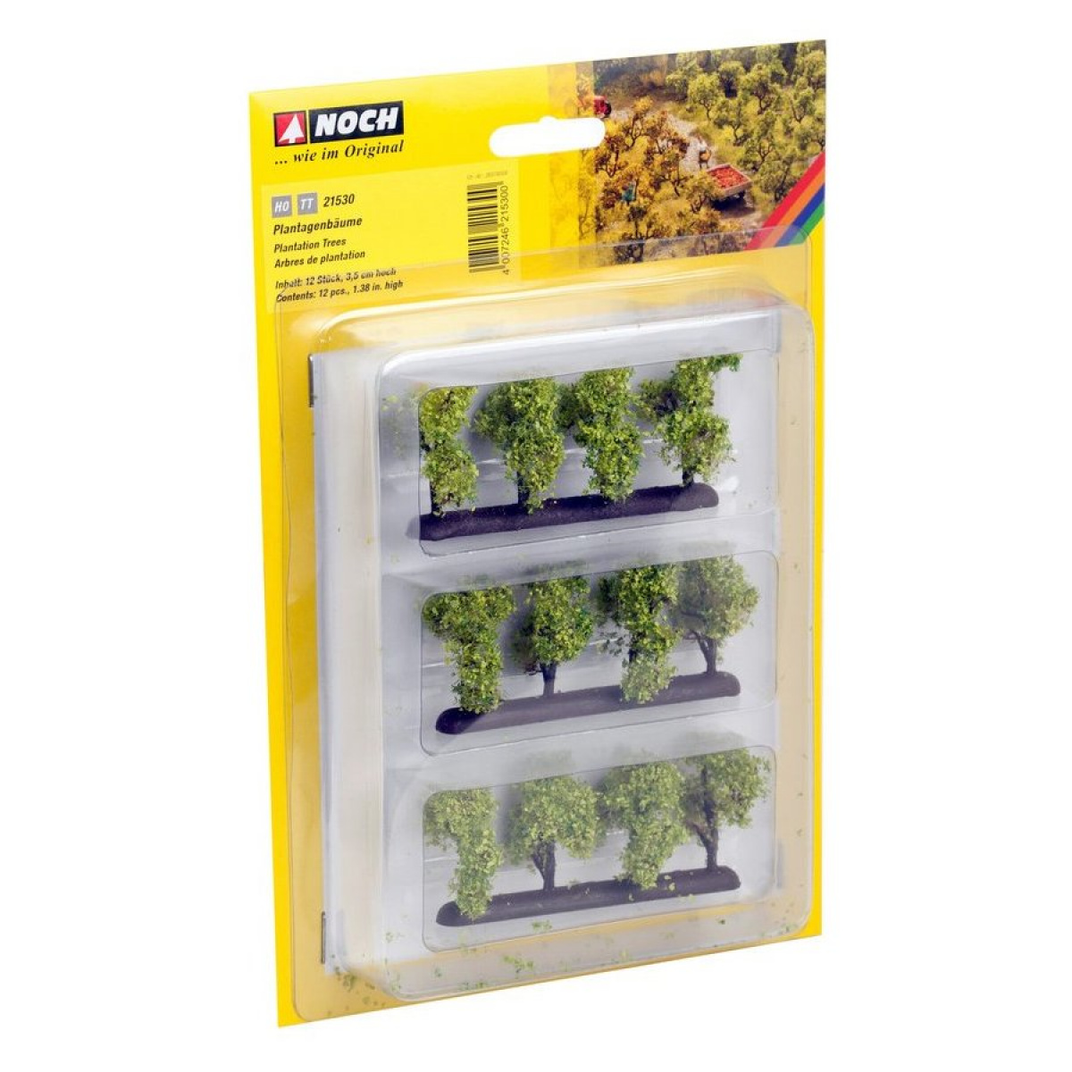 NOCH 21530 H0/TT Plantagenbäume, 12 Stück