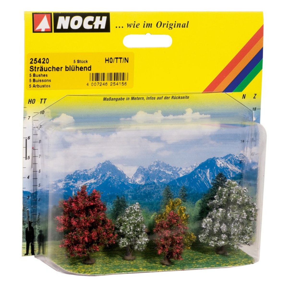 NOCH 25420 H0/TT/N Sträucher, blühend, 5 Stück