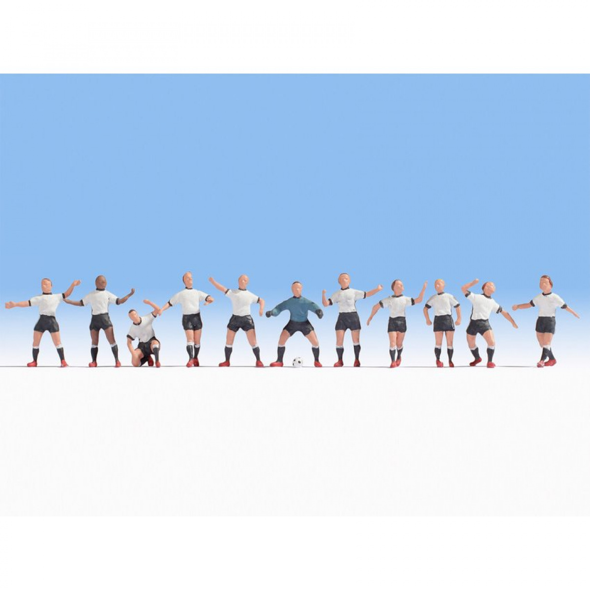 NOCH 36965 N Fußballteam s/w (11 Spieler + 1 Ball)