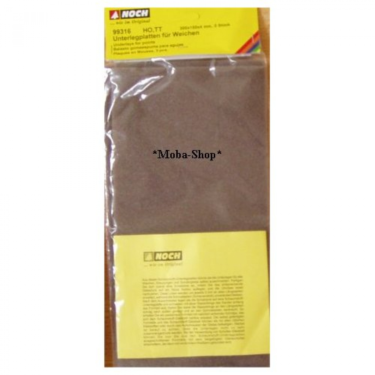 NOCH 99316 H0/TT Mössmer Schaumstoff-Platten, Schotter braun