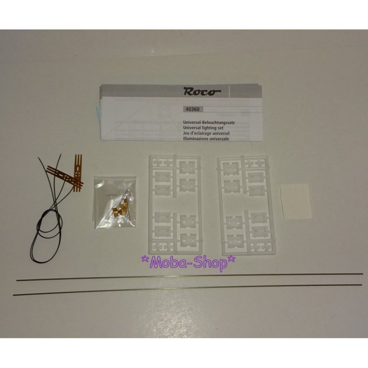 ROCO 40360 Beleuchtungssatz für 4-achsige H0-Wagen