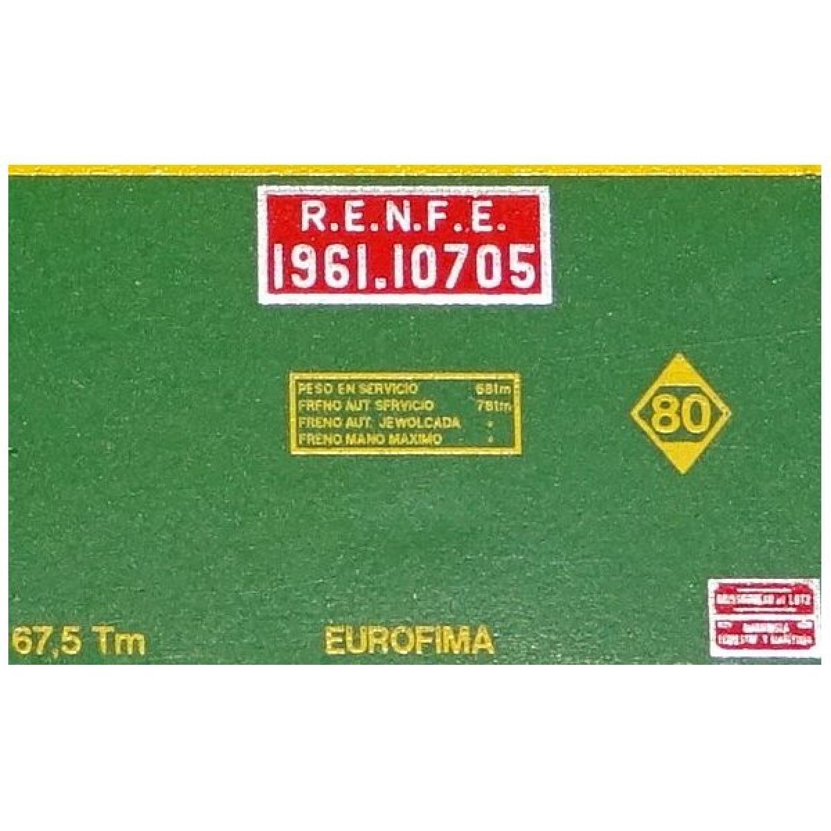 ROCO H0 Diesellok D.307, RENFE (Lok aus 51305)