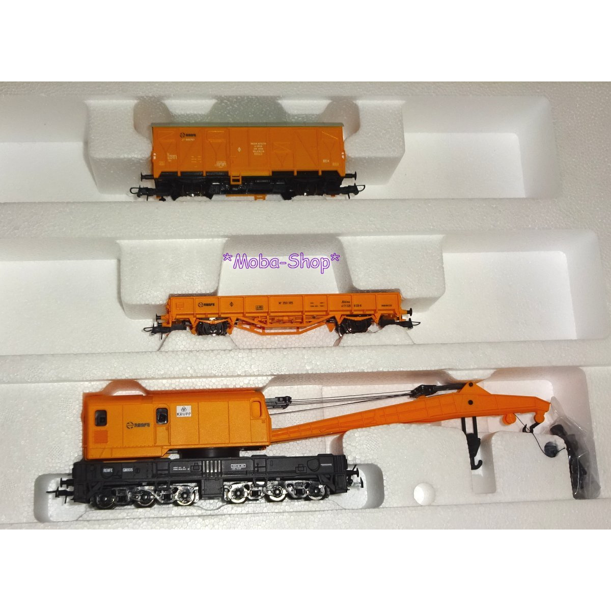 ROCO H0 Bauzug, Krupp, RENFE, Ep. V/VI (aus 51305)