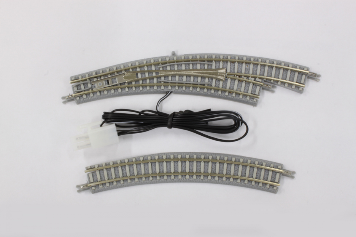 Rokuhan R058 (Noch 97058) Z Bogenweiche rechts R195/220 30°, Betonschwellen