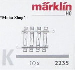 Märklin 2235 (10x) H0~ K-Gleis gebogen, R424,6 mm, 3,75°